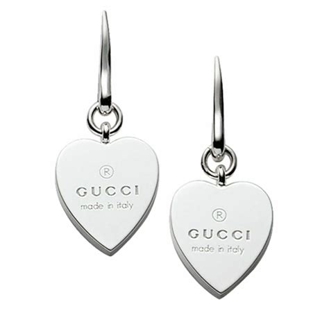 fake heart gucci earrings|gucci trademark heart earrings.